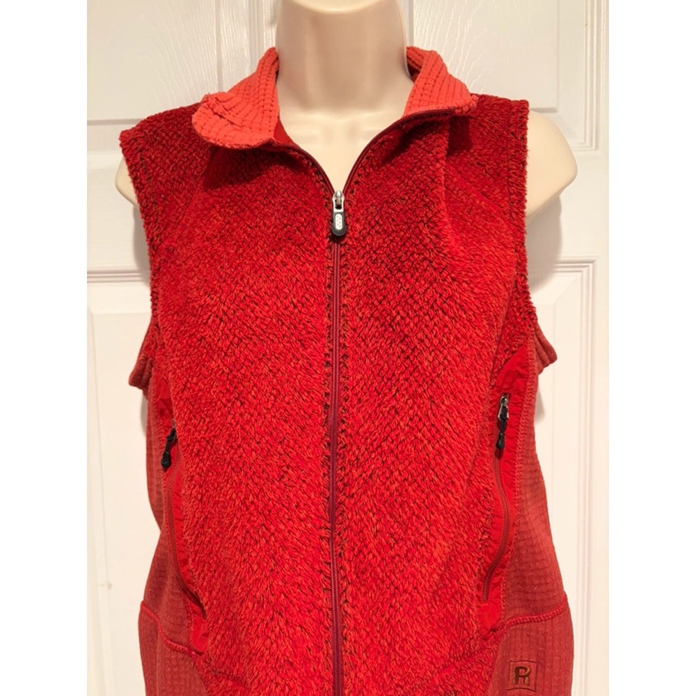 Patagonia R Series Fleece Vest Women’s M Red Zip Regulator Polartec Gorpcore